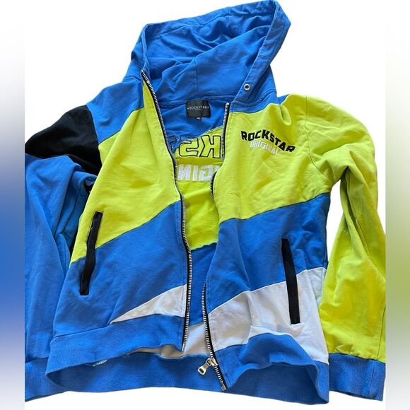 Rockstar Mens Jacket XL Original Blue Braden 2.0 Track - Picture 8 of 12